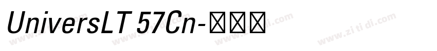 UniversLT 57Cn字体转换